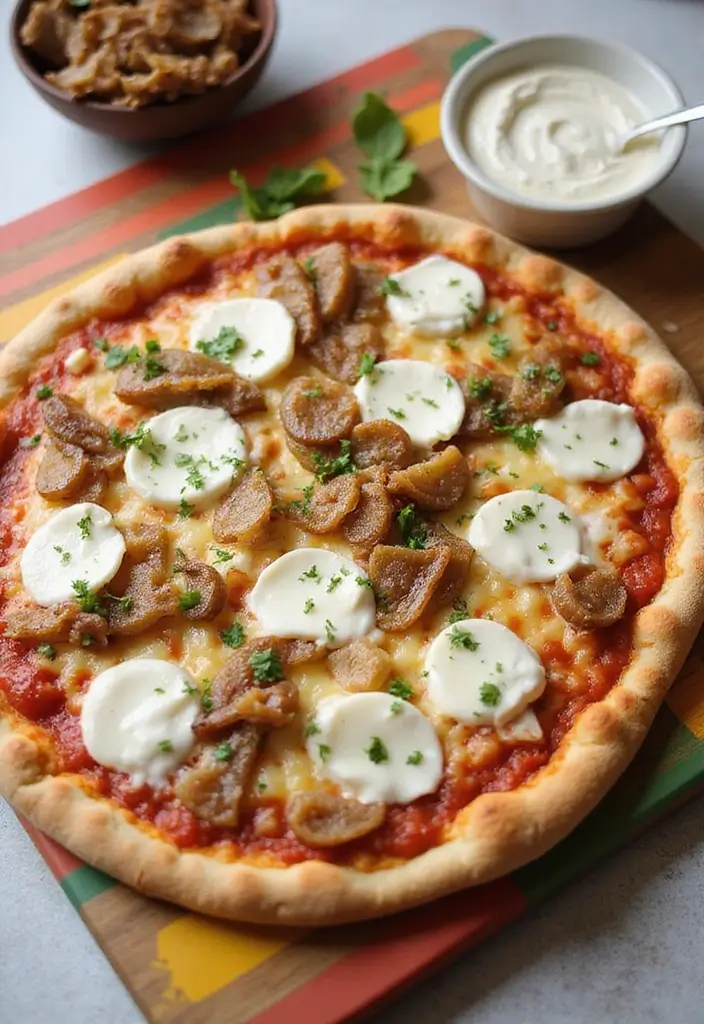 26 Delicious Recipes Using French Onion Dip at Home - 11. French Onion Dip Pizza
