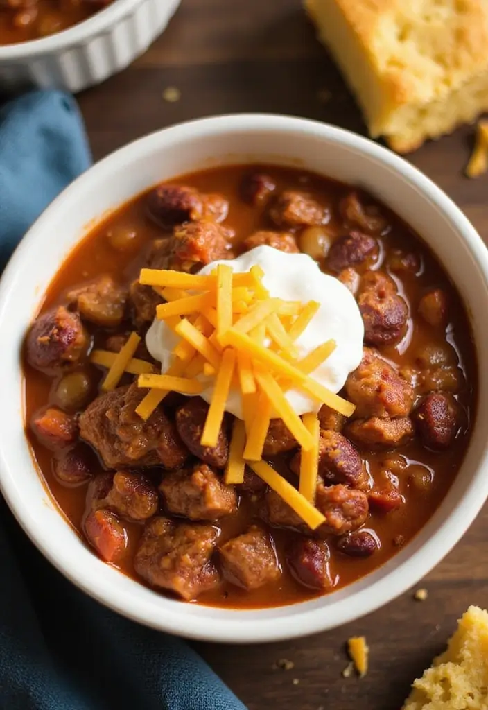 26 Delicious Recipes Using French Onion Dip at Home - 17. French Onion Dip Chili