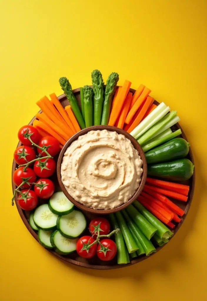 26 Delicious Recipes Using French Onion Dip at Home - 9. French Onion Dip Vegetable Platter