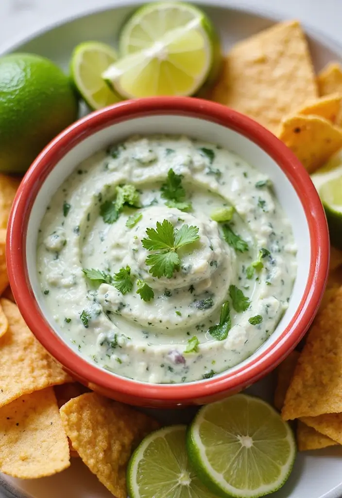 26 Four Onion Dip Recipes Inspired by 12 Tomatoes - 10. Cilantro Lime Four Onion Dip