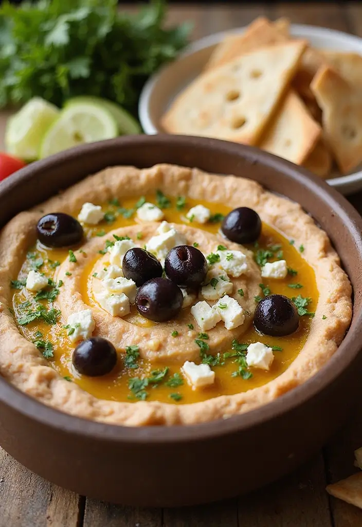 26 Four Onion Dip Recipes Inspired by 12 Tomatoes - 7. Mediterranean Four Onion Dip