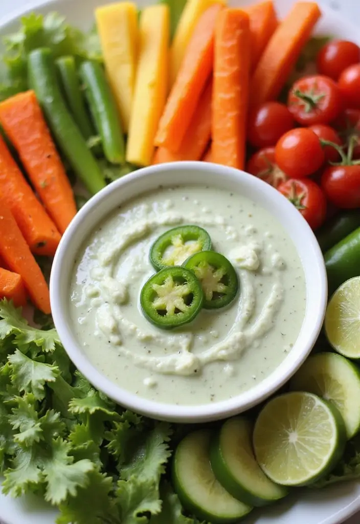 26 Jalapeño Cream Cheese Dip Recipes Packed with Flavor - 18. Creamy Jalapeño Salad Dressing Dip