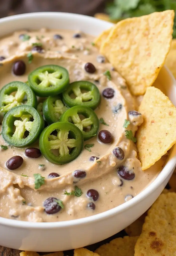 26 Jalapeño Cream Cheese Dip Recipes Packed with Flavor - 8. Jalapeño and Black Bean Cream Cheese Dip