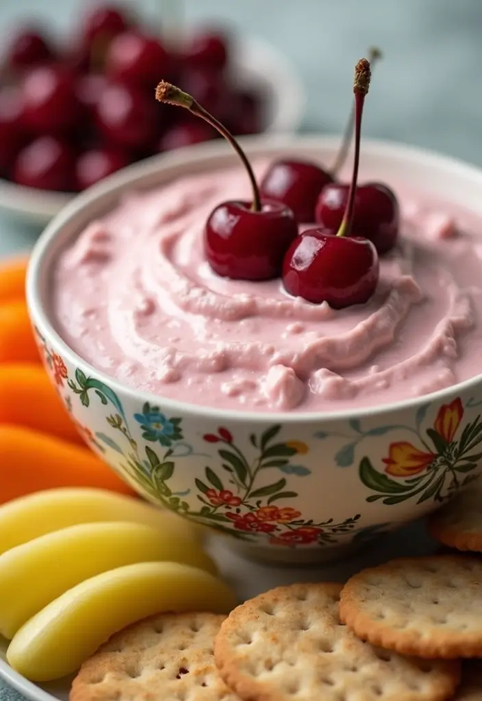 27 Cream Cheese Dessert Dip Recipes for Sweet Tooths - 1. Classic Cherry Cream Cheese Dip