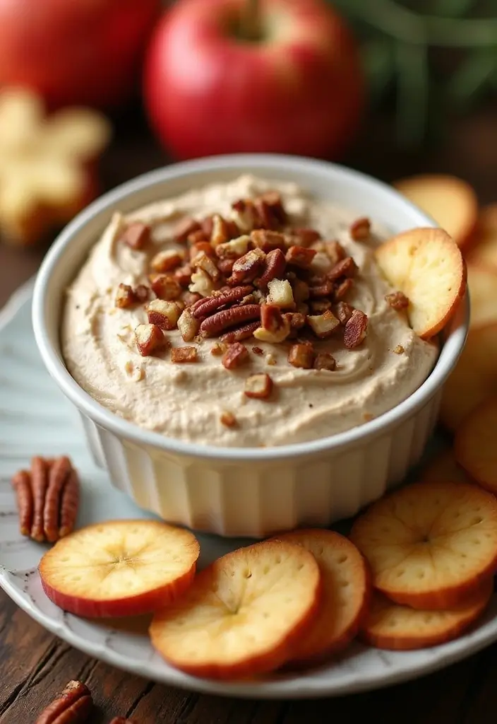 27 Cream Cheese Dessert Dip Recipes for Sweet Tooths - 10. Maple Pecan Cream Cheese Dip