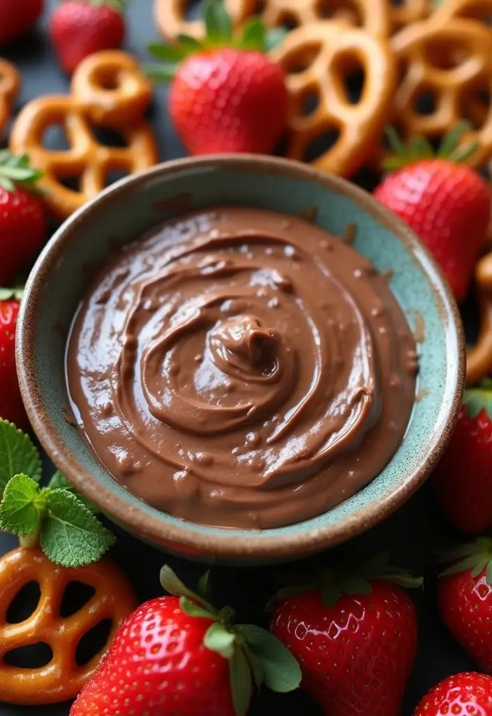 27 Cream Cheese Dessert Dip Recipes for Sweet Tooths - 16. Nutella Cream Cheese Dip