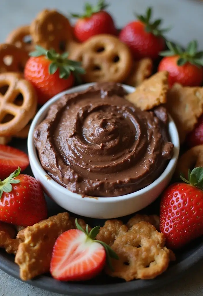 27 Cream Cheese Dessert Dip Recipes for Sweet Tooths - 19. Chocolate Hazelnut Cream Cheese Dip