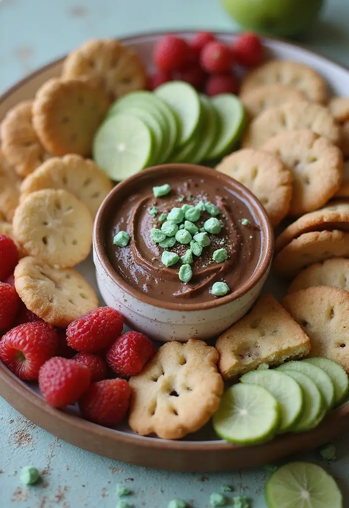 27 Cream Cheese Dessert Dip Recipes for Sweet Tooths - 24. Chocolate Mint Cream Cheese Dip