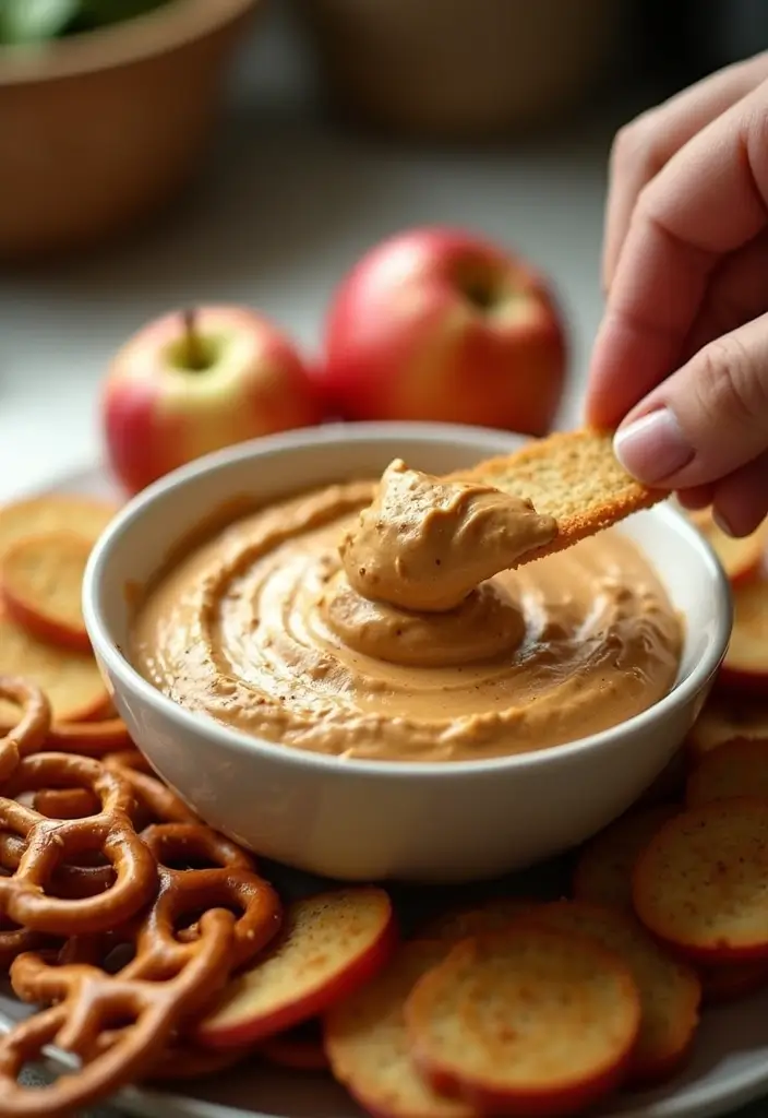 27 Cream Cheese Dessert Dip Recipes for Sweet Tooths - 4. Peanut Butter and Chocolate Dip