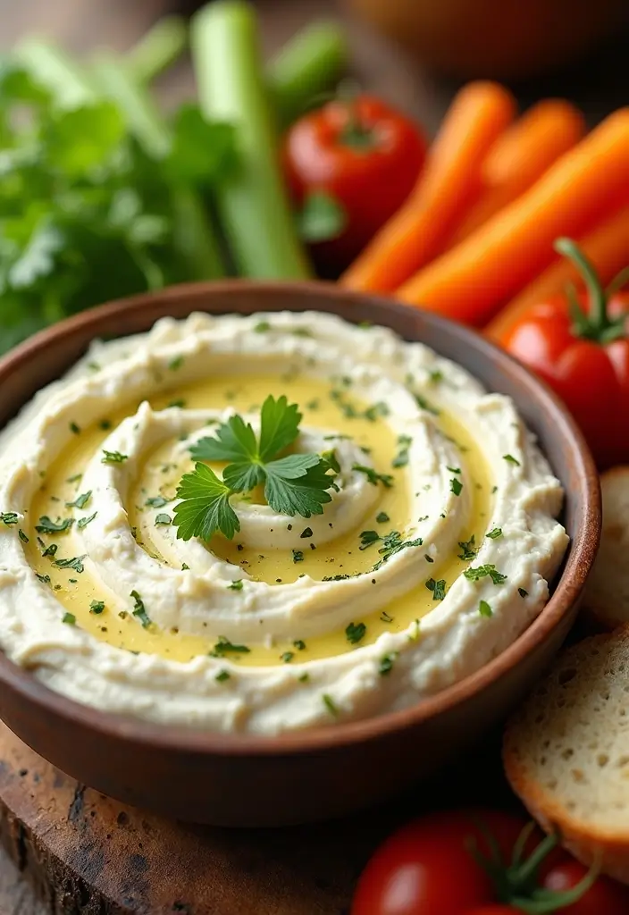 27 Cream Cheese Dip Recipes for Every Occasion - 11. Creamy Garlic & Parmesan Dip