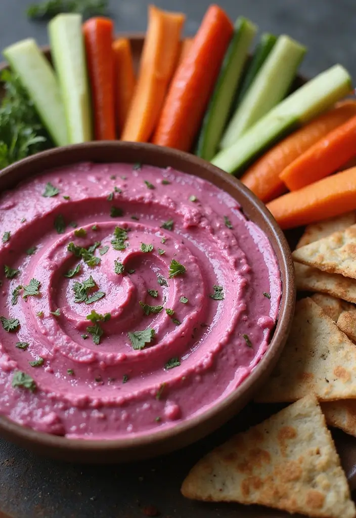 27 Cream Cheese Dip Recipes for Every Occasion - 13. Beet & Cream Cheese Dip