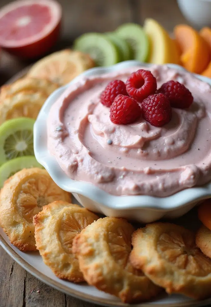 27 Cream Cheese Dip Recipes for Every Occasion - 18. Cream Cheese & Raspberry Dip