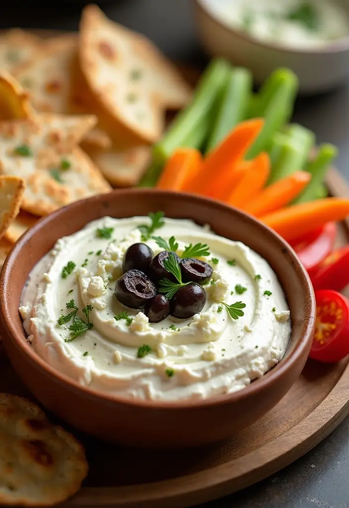 27 Cream Cheese Dip Recipes for Every Occasion - 19. Mediterranean Cream Cheese Dip