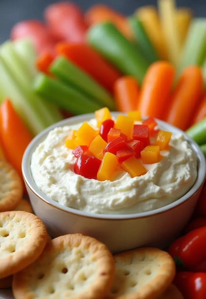 27 Cream Cheese Dip Recipes for Every Occasion - 22. Cream Cheese & Sweet Pepper Dip