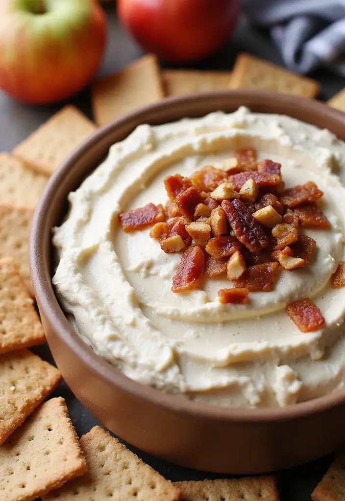 27 Cream Cheese Dip Recipes for Every Occasion - 3. Sweet & Savory Maple Bacon Cream Cheese Dip