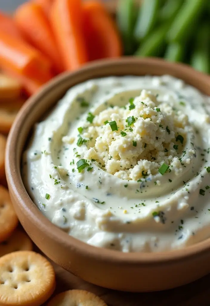 27 Cream Cheese Dip Recipes for Every Occasion - 8. Creamy Blue Cheese Dip