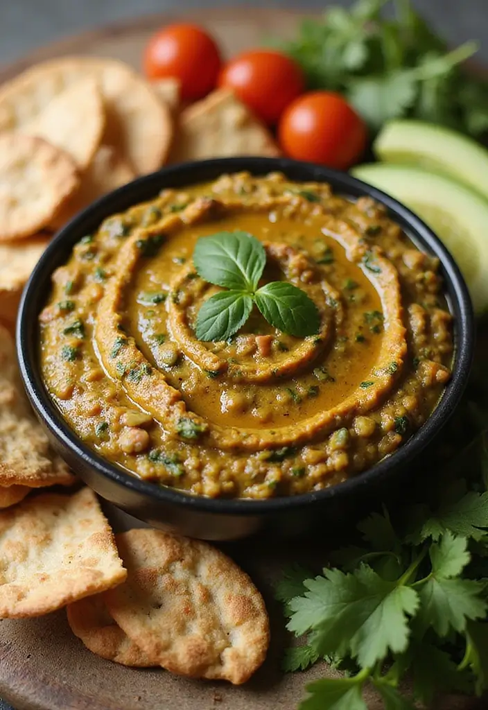 27 Crowd-Pleasing Crock Pot Dip Recipes for Your Next Gathering - 11. Lentil and Spinach Dip