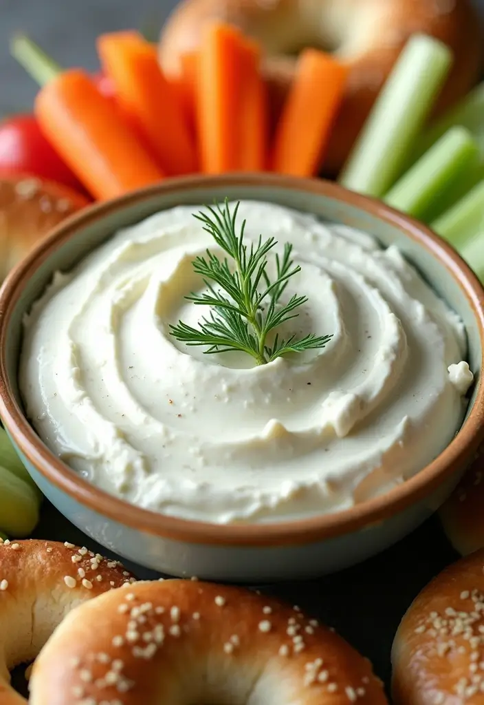 27 Crowd-Pleasing Crock Pot Dip Recipes for Your Next Gathering - 15. Vegan Cream Cheese and Dill Dip