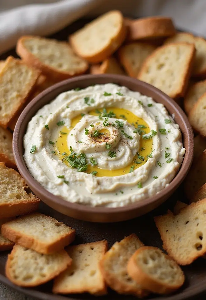 27 Crowd-Pleasing Crock Pot Dip Recipes for Your Next Gathering - 17. Roasted Garlic and Herb Dip