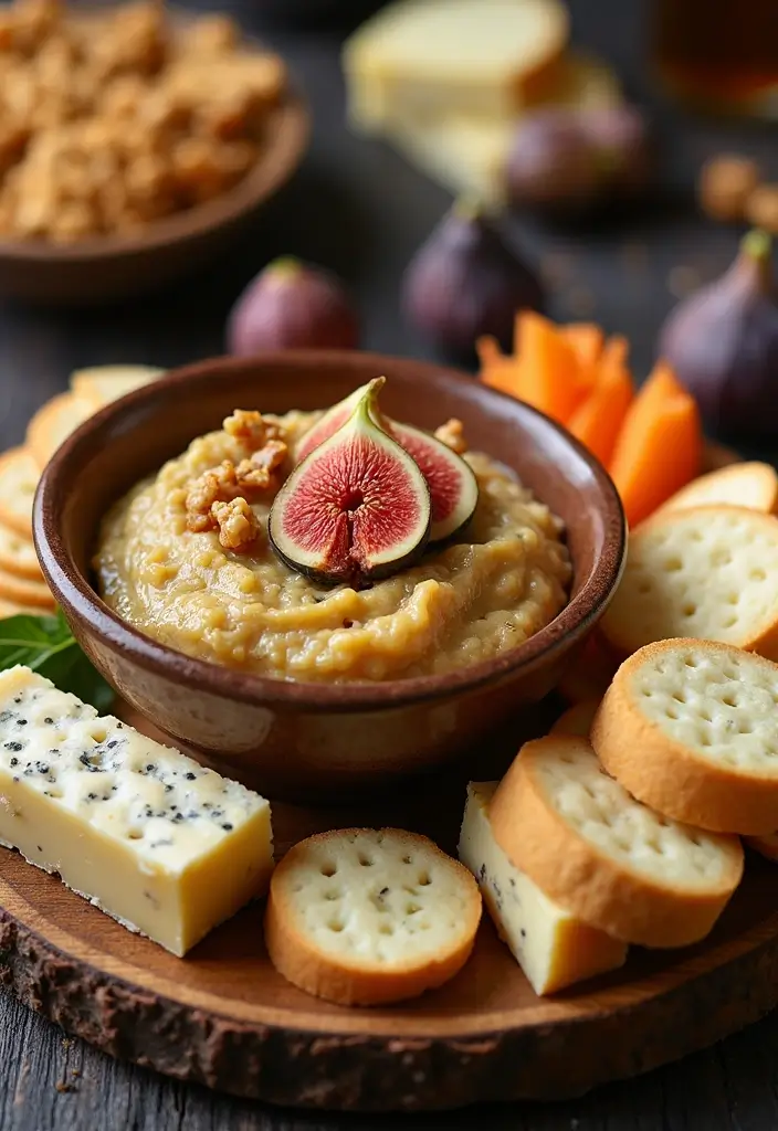 27 Crowd-Pleasing Crock Pot Dip Recipes for Your Next Gathering - 20. Sweet and Savory Fig and Walnut Dip