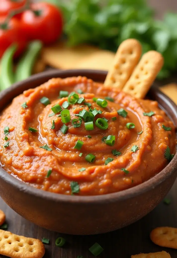27 Crowd-Pleasing Crock Pot Dip Recipes for Your Next Gathering - 23. Simple Vegan Bean and Tomato Dip