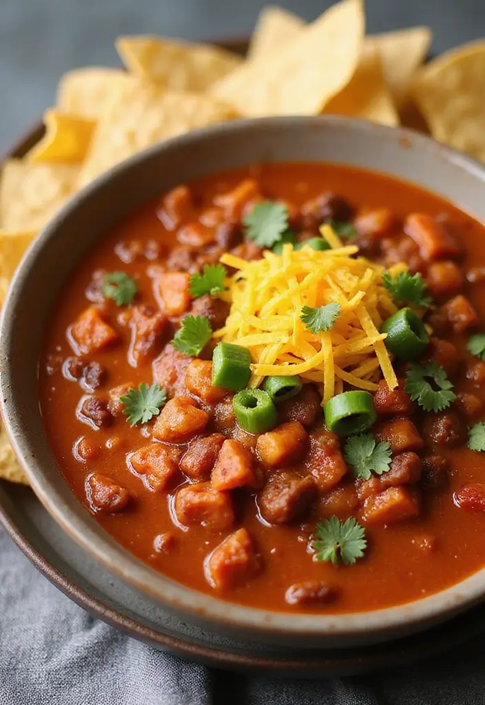 27 Crowd-Pleasing Crock Pot Dip Recipes for Your Next Gathering - 27. Spicy Vegan Chili Dip