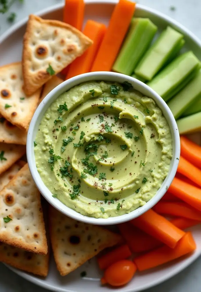 27 Crowd-Pleasing Crock Pot Dip Recipes for Your Next Gathering - 6. Creamy Avocado and White Bean Dip