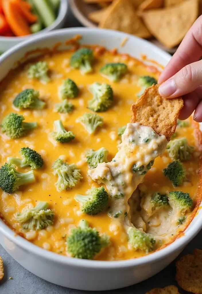 27 Easy 3 Ingredient Cheese Dip Recipes Ready Fast - 13. Cheesy Broccoli Dip