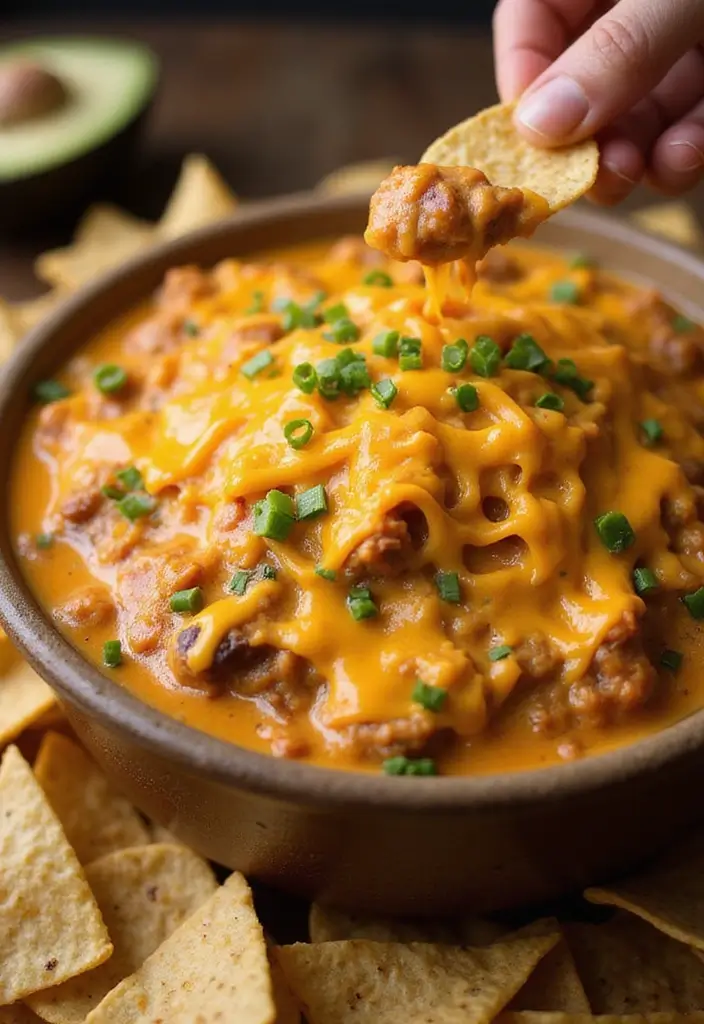 27 Easy 3 Ingredient Cheese Dip Recipes Ready Fast - 17. Loaded Nacho Cheese Dip