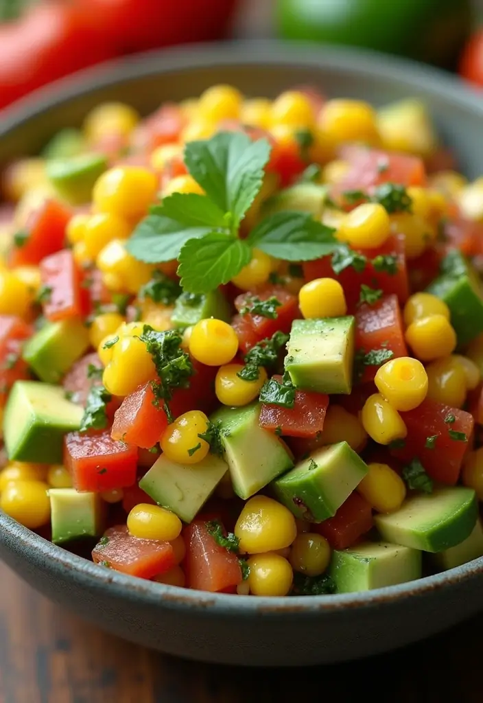27 Gluten Free Mexican Dip Recipes Full of Flavor - 14. Avocado Corn Salsa
