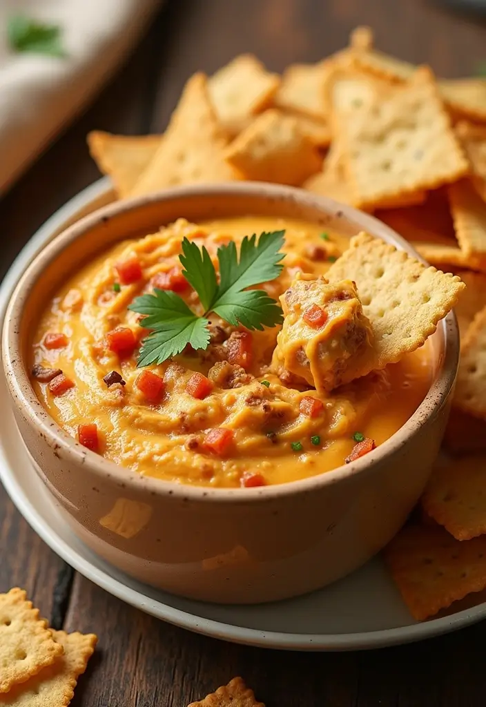 27 Ground Beef Dip Recipes That Feed a Hungry Crowd - 19. Beefy Pimento Cheese Dip