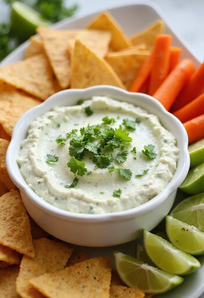 27 Healthy Cottage Cheese Dip Recipes Packed with Protein - 11. Cilantro Lime Cottage Cheese Dip