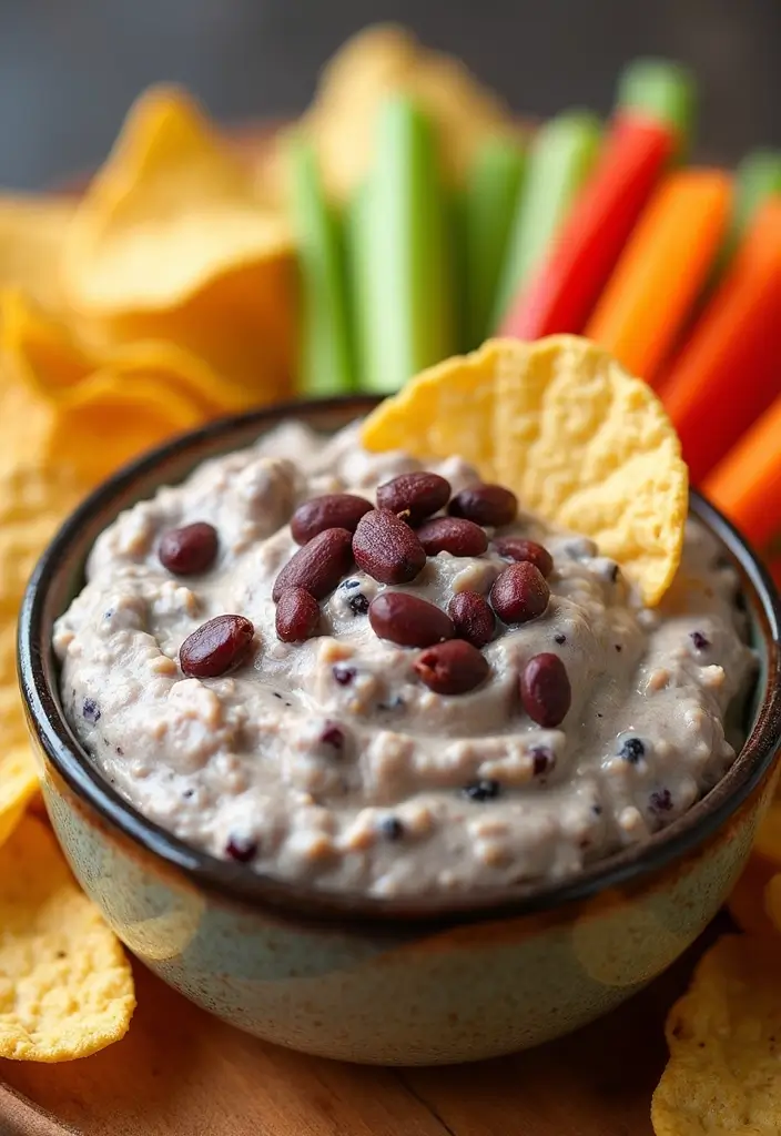 27 Healthy Cottage Cheese Dip Recipes Packed with Protein - 26. Black Bean Cottage Cheese Dip