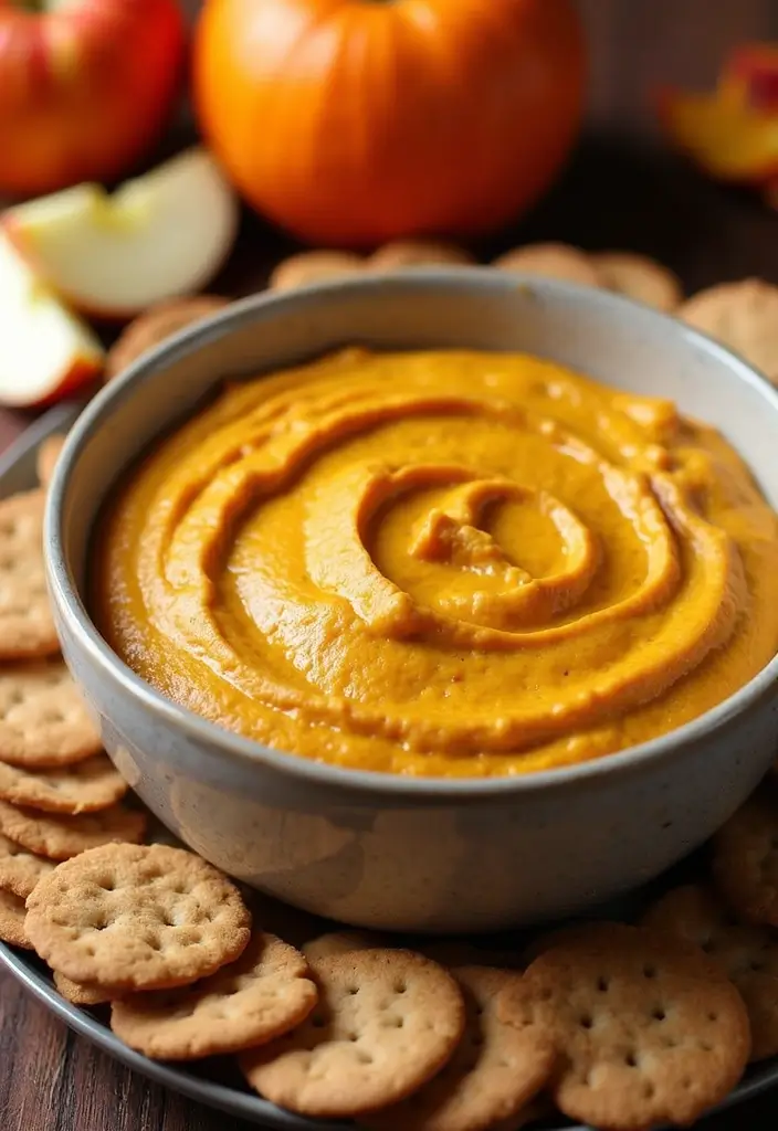 27 Low Calorie Veggie Dip Recipes for Healthy Snacking - 24. Creamy Pumpkin Dip