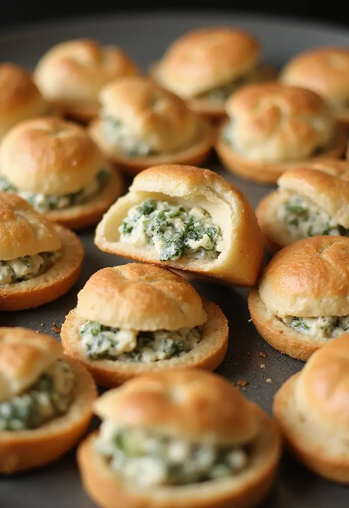 27 Trader Joe’s Spinach Artichoke Dip Recipes You’ll Crave - 12. Spinach Artichoke Dip Bites