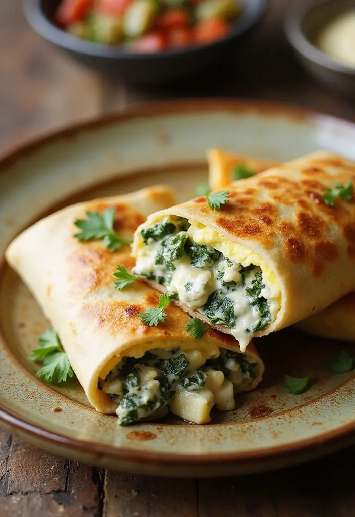 27 Trader Joe’s Spinach Artichoke Dip Recipes You’ll Crave - 15. Spinach Artichoke Dip Breakfast Burrito