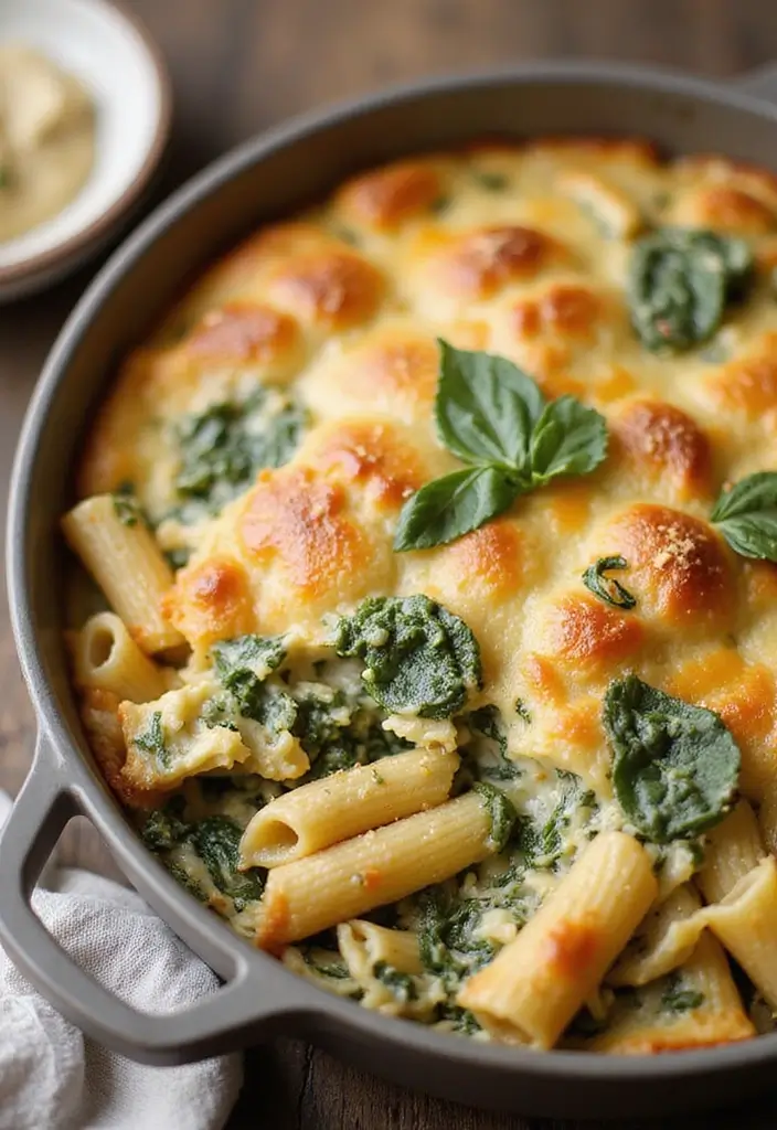 27 Trader Joe’s Spinach Artichoke Dip Recipes You’ll Crave - 16. Spinach Artichoke Dip Casserole