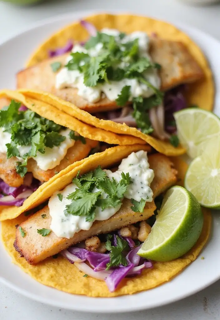 27 Trader Joe’s Spinach Artichoke Dip Recipes You’ll Crave - 18. Spinach Artichoke Dip Fish Tacos