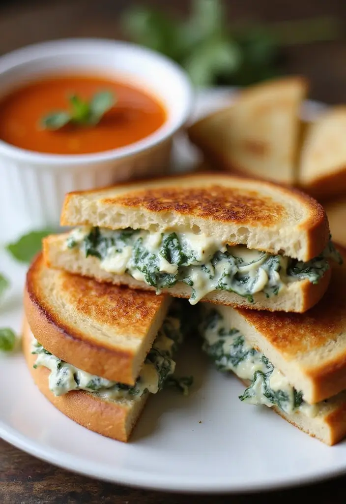27 Trader Joe’s Spinach Artichoke Dip Recipes You’ll Crave - 19. Spinach Artichoke Dip Grilled Cheese