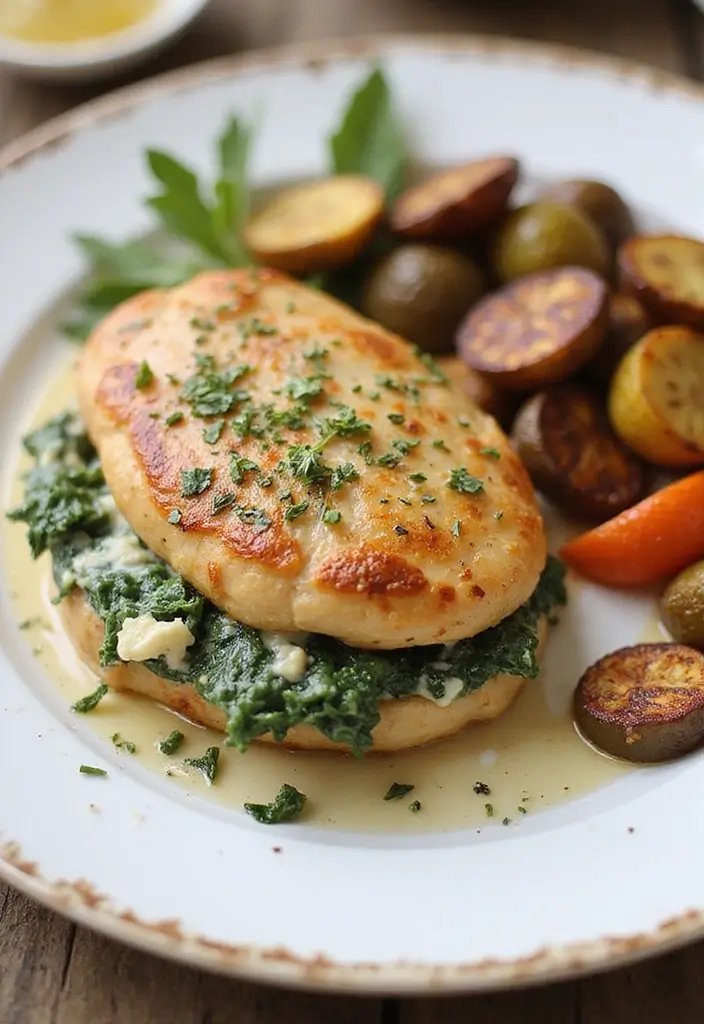 27 Trader Joe’s Spinach Artichoke Dip Recipes You’ll Crave - 27. Spinach Artichoke Dip Stuffed Chicken
