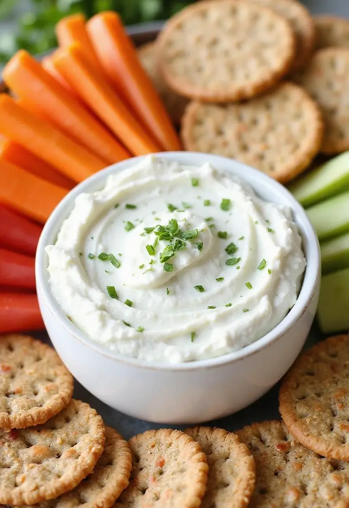 27 Whipped Cottage Cheese Dip Recipes for Healthy Bites - 1. Classic Herb & Garlic Whipped Dip