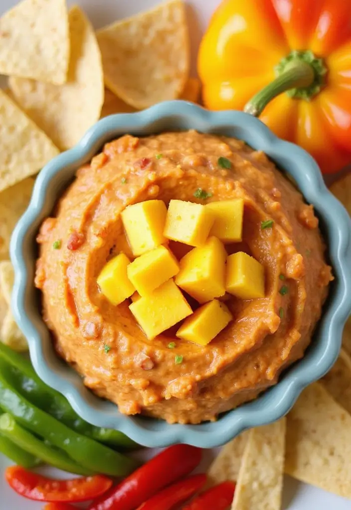 27 Whipped Cottage Cheese Dip Recipes for Healthy Bites - 2. Sweet & Spicy Mango Salsa Dip