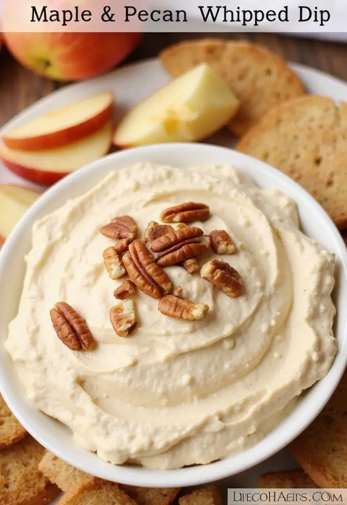27 Whipped Cottage Cheese Dip Recipes for Healthy Bites - 26. Maple & Pecan Whipped Dip