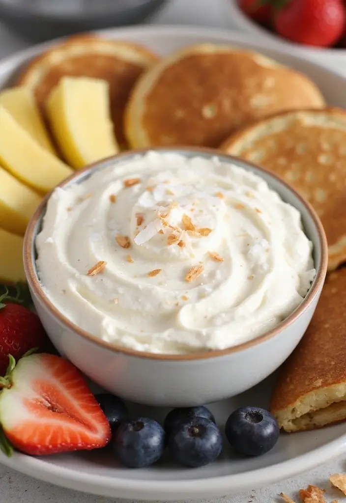 27 Whipped Cottage Cheese Dip Recipes for Healthy Bites - 27. Vanilla & Coconut Whipped Dip