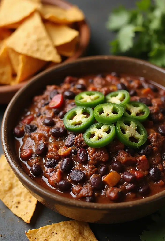 28 Beef and Bean Dip Recipes That Feed a Crowd - 2. Spicy Black Bean and Beef Dip