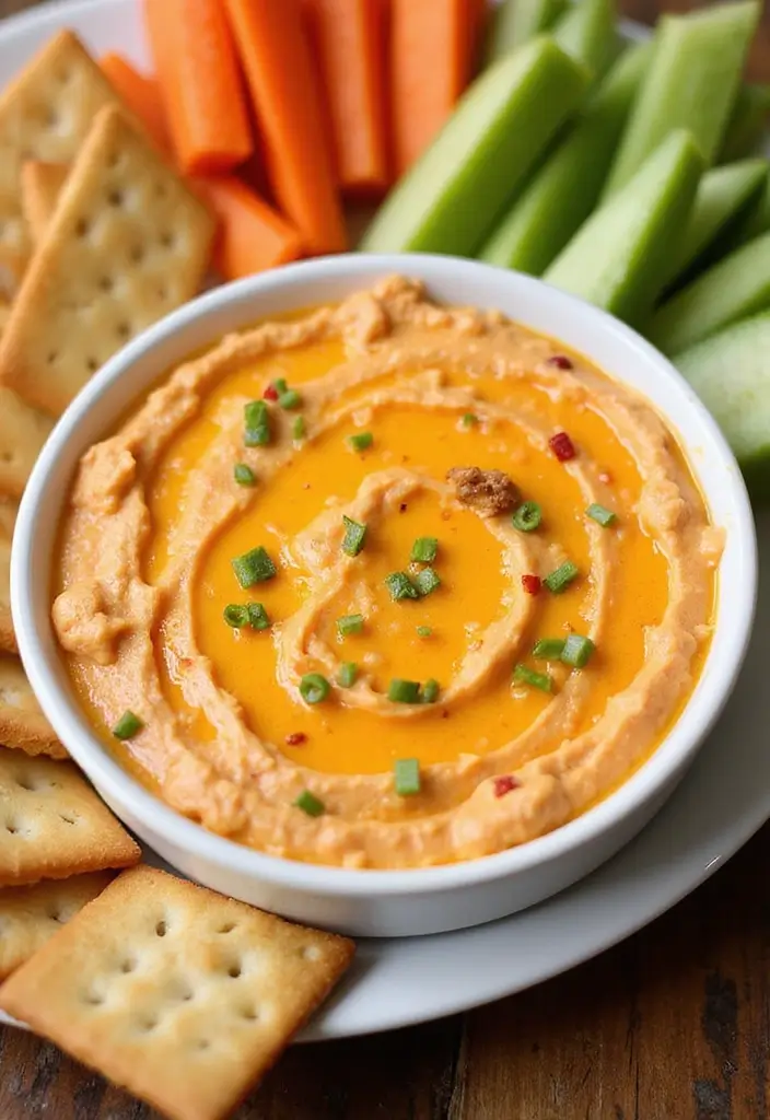 28 Cheap Dip Recipes for a Crowd on a Budget - 12. Pimento Cheese Dip