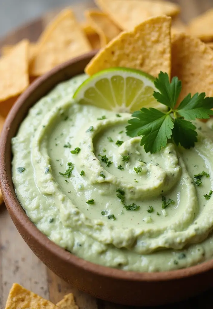 28 Cheap Dip Recipes for a Crowd on a Budget - 14. Cilantro Lime Dip