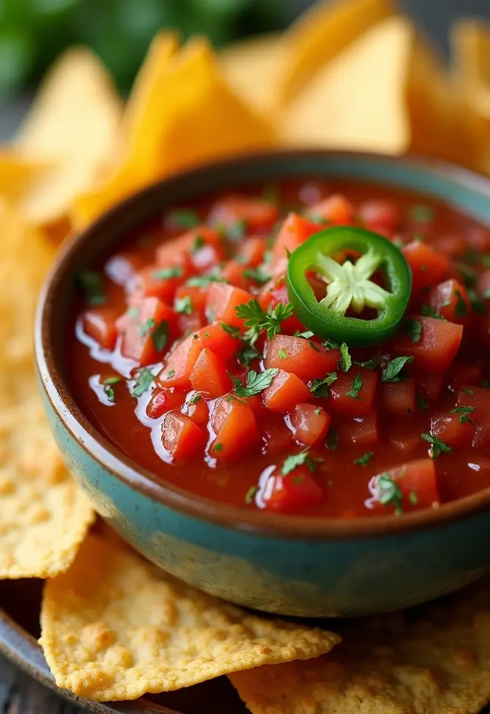 28 Cheap Dip Recipes for a Crowd on a Budget - 2. Spicy Salsa