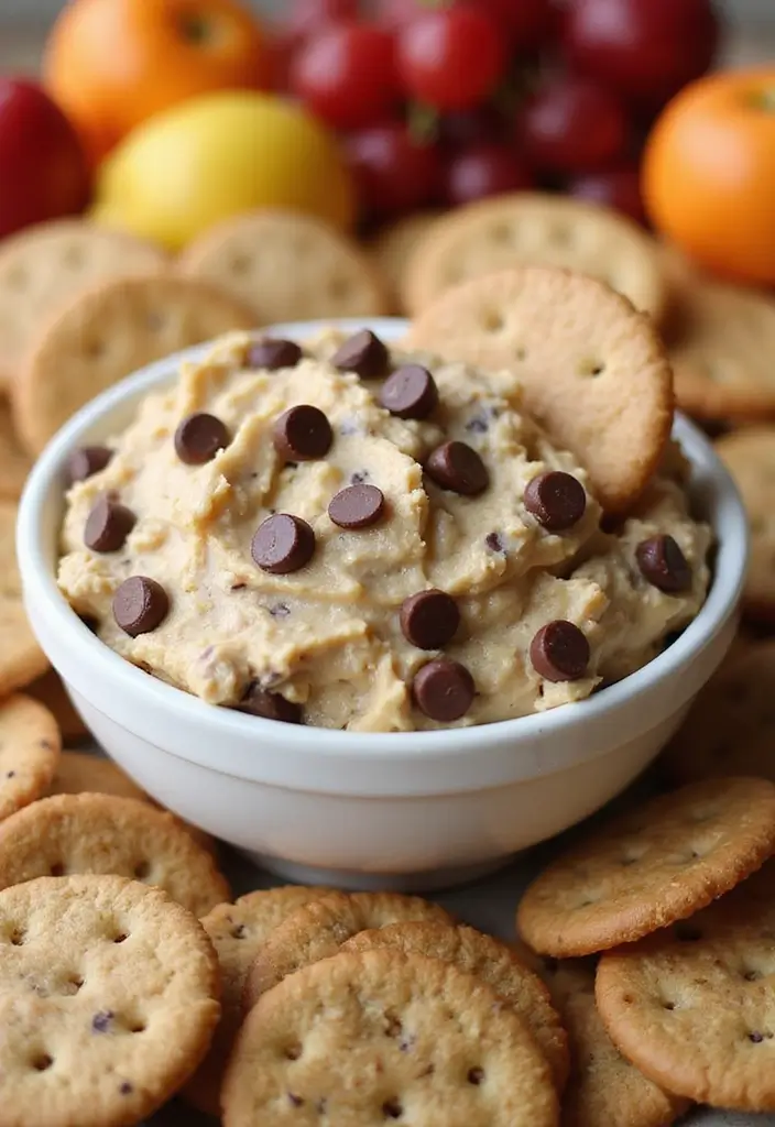 28 Cheap Dip Recipes for a Crowd on a Budget - 20. Chocolate Chip Cookie Dough Dip