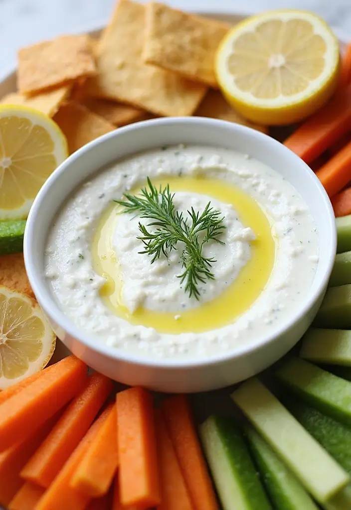 28 Cheap Dip Recipes for a Crowd on a Budget - 22. Lemon Dill Dip